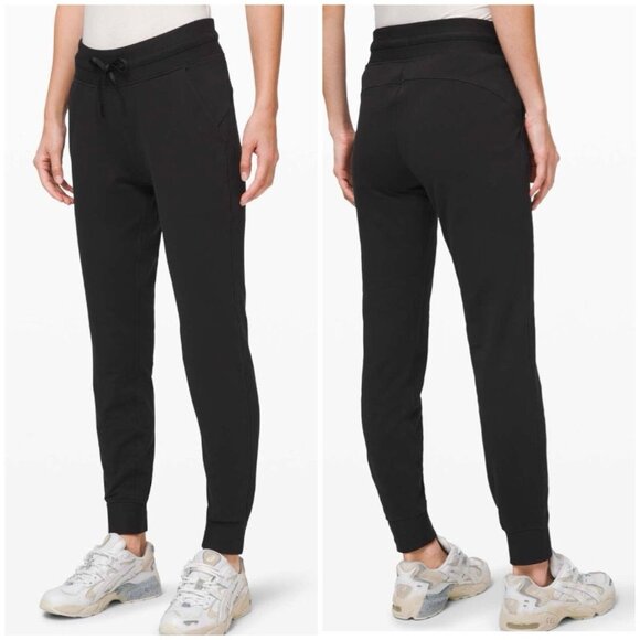 Lululemon Women's 2 Black Ready To Fleece Joggers Sweatpants Pima Cotton - Picture 1 of 9